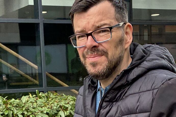 Kirk Loco (44), with an address at 37 Waverley Meadow, Broomhall, Co. Wicklow, outside Bray Courthouse on November 3, 2025.