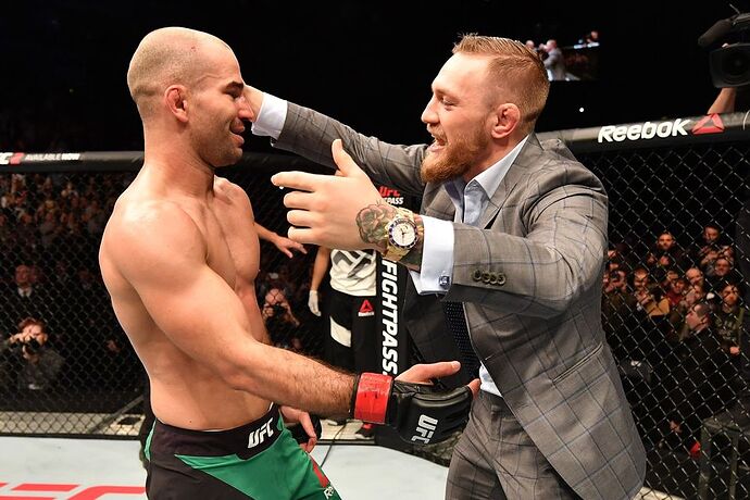 Artem Lobov and Conor McGregor in 2016. Photo: Getty