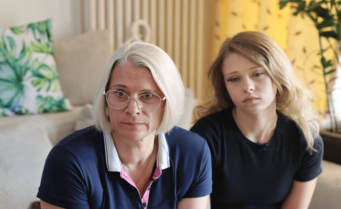 Iwona and her daughter Paula, who was 14 at the time of the alleged sexual abuse by Patrick Frei. Photograph: Alan Betson/The Irish Times