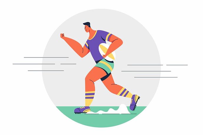 "If any of your children were to show an interest in rugby, you will have a built-in cheerleader for them." Image: Getty