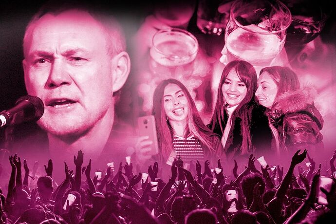 Rowdy behaviour at gigs is becoming more commonplace in Ireland. Design by Michael Gleeson