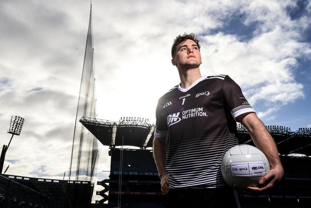 Galway footballer Robert Finnerty at the announcement of Optimum Nutrition as the official performance nutrition partner of the GPA. Photo: Dan Sheridan/Inpho